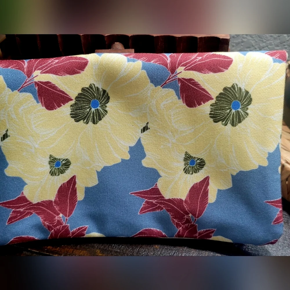 Rachel Pally ANTHROPOLOGY  Floral Canvas Clutch